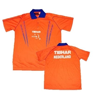 Tibhar Nederlands team dames shirt Star oranje