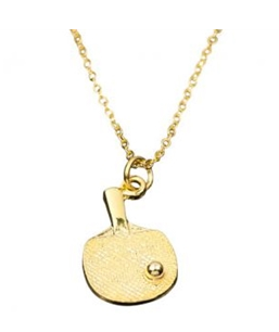 Tibhar gouden ketting met gouden batje (groot)