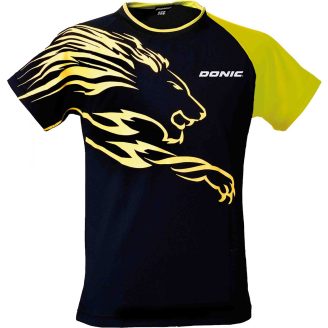 Lion t-shirt zwart-geel Lion t-shirt zwart-geel