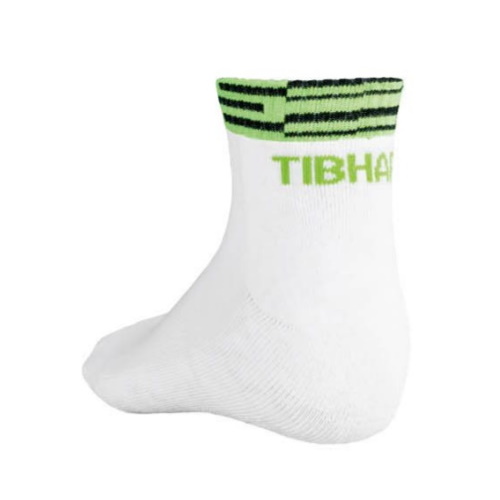 Tibhar Line sokken (wit-groen) Tibhar Line sokken (wit-groen)