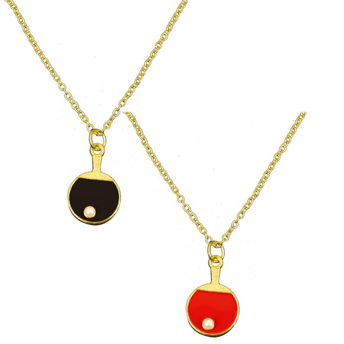 Tibhar gouden ketting met gouden batje (groot) Tibhar gouden ketting met gouden batje (groot)